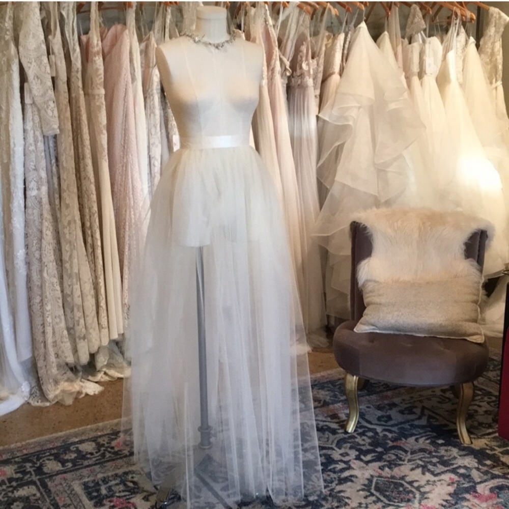 Wedding Prom Tulle Overlay Skirt